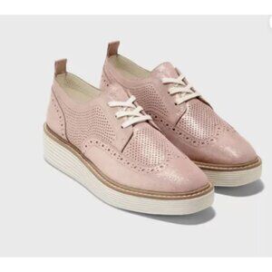 Cole Haan Pink Perforated Flats